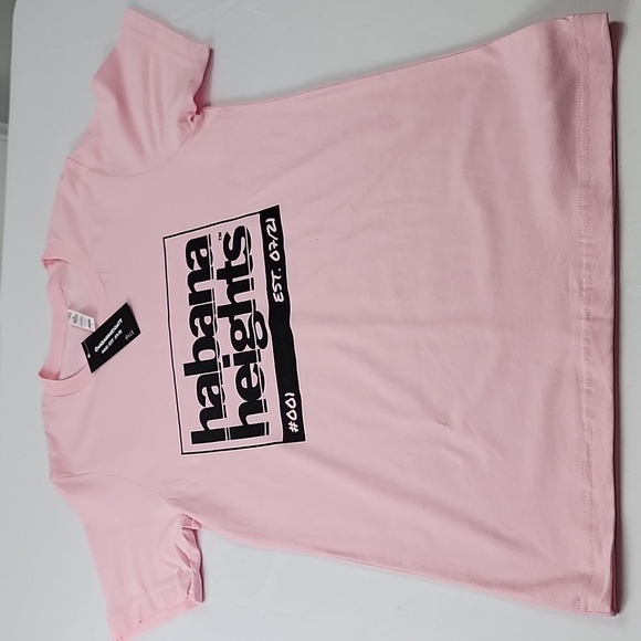 Habana Heights Pink Graphic Unisex Tee Shirt SZ Small - Picture 1 of 6